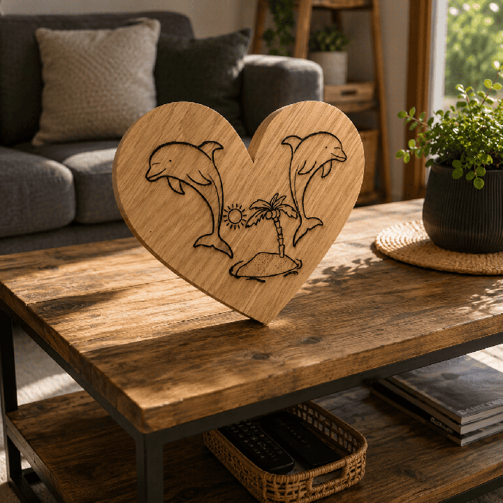 Objet grave personnalise bois & ardoise | Votre texte ou logo - Judesign3D